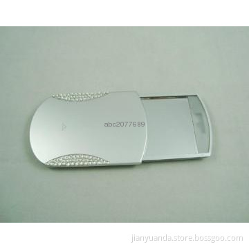 Slide cover regular mirror LED lighted makeup mirror